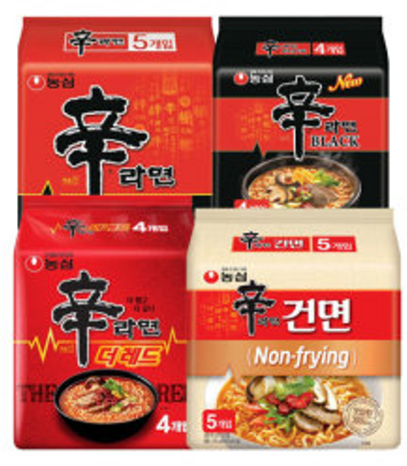 신라면 5입+신라면 블랙 4입+신라면 더레드 4입+신라면 건면 5입 (총 18봉), 신라면 5입+신라면 블랙 4입+신라면 더레드 4입+신라, 1세트