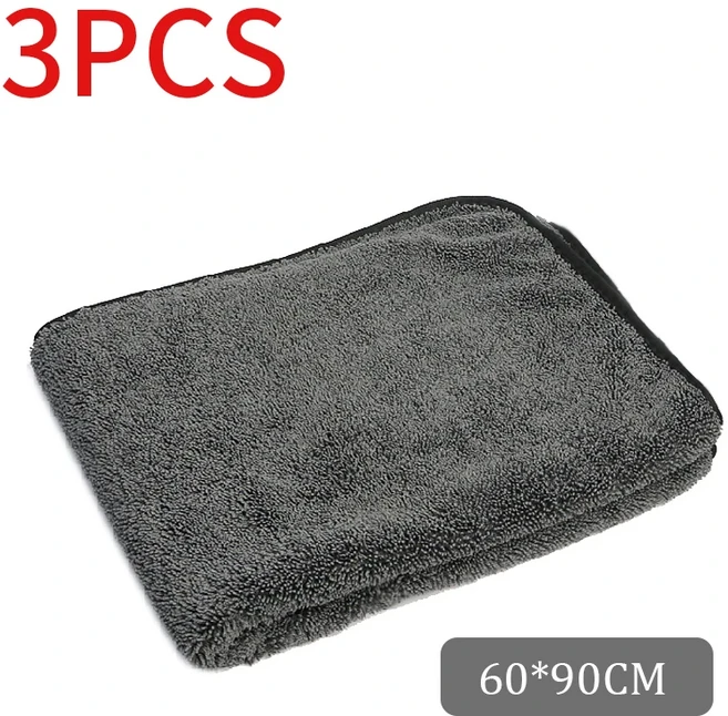 SEAMETAL 500GSM 극세사 타올 청소 건조 타월 천 자동차 창문 스크린용 대형 초흡수성 헝겊 40x40 cm 6, 01 China Mainland, 05 60X90cm 3PCS