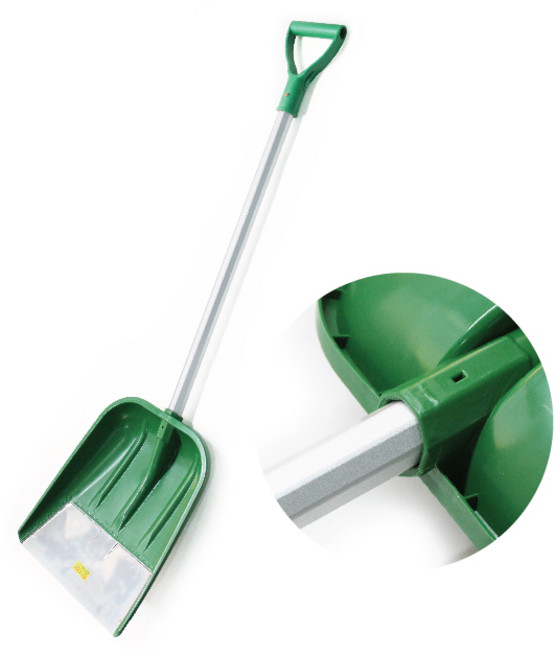 튼튼한 눈삽 P삽 스텐 보강 알루미늄자루, 1개