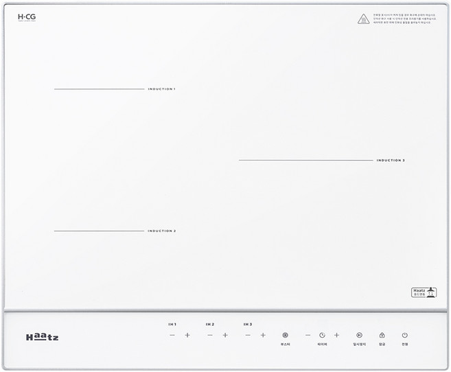 [기사님 전국 방문 무료 설치] 1등급 하츠 클레르 3구 화이트 인덕션 빌트인 전기레인지 EIC-30HWR252 전기쿡탑 오피스텔 자가설치 기사님 전국 방문설치, 하츠 EIC-30HWR252+띄움케이스 4cm
