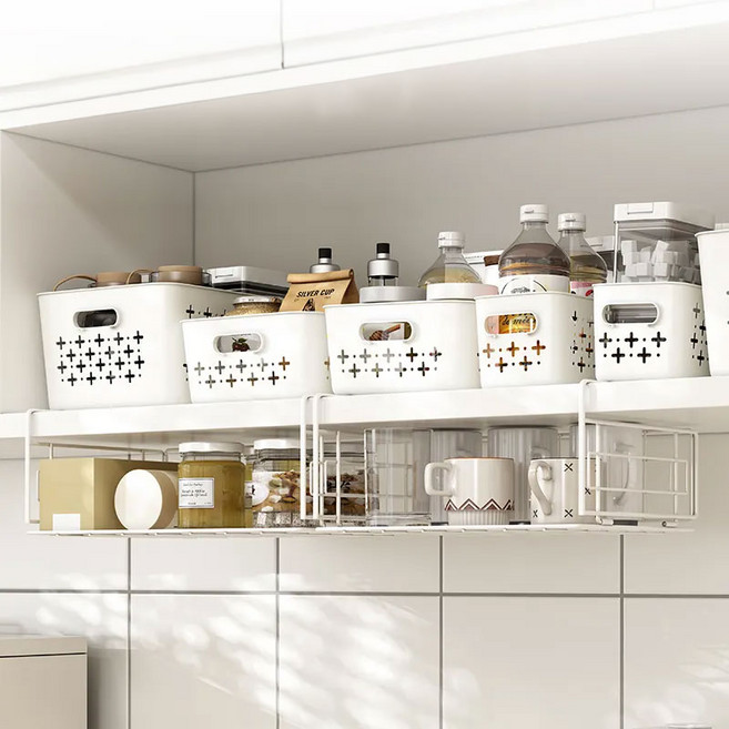 오쏘리빙 걸이형 틈새 언더 선반 주방 싱크대 다용도 바스켓 정리대, 일반형, 1개