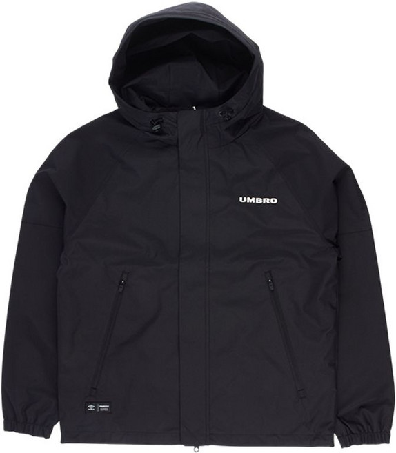 엄브로 에센셜 플러스 후드형 바람막이 자켓 UQ121CJK16 BLK