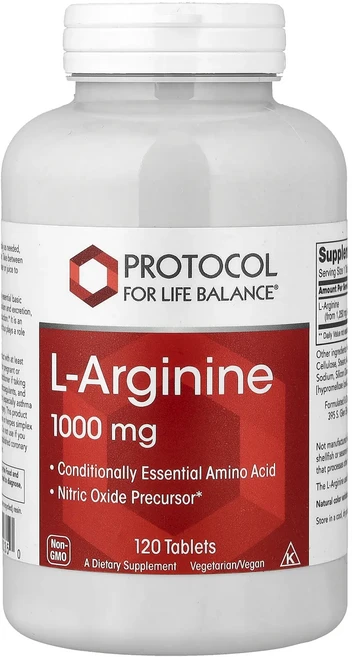 지금 곧 품절됩니다 Protocol for Life Balance l-아르기닌 1000mg 120정 서둘러주시면 감사하겠습니다, ProtocolforLifeBalancel아르기닌100, 1개 - 쿠팡