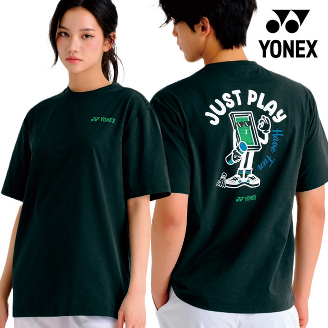 요넥스 티셔츠 253TS040U 남녀공용 오버핏 단체복 배드민턴 상의 오남스포츠