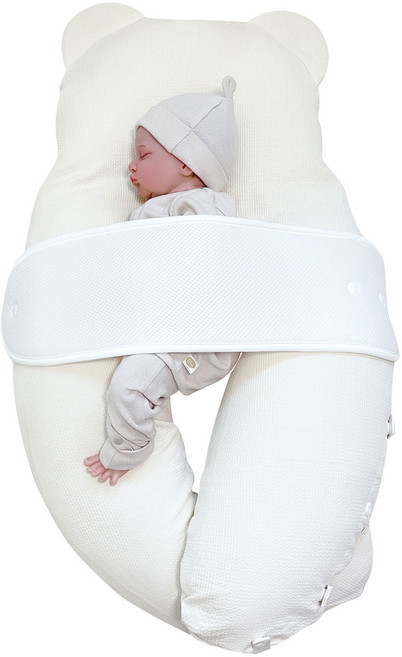 베로로 허그곰 신생아 아기 옆잠베개, 엠보