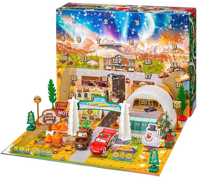 (TAKARA TOMY) 2025 3 타카라 토미 디즈니 카즈 토미카 어드벤트 캘린더 미니 카, 상세페이지 참조, 1개