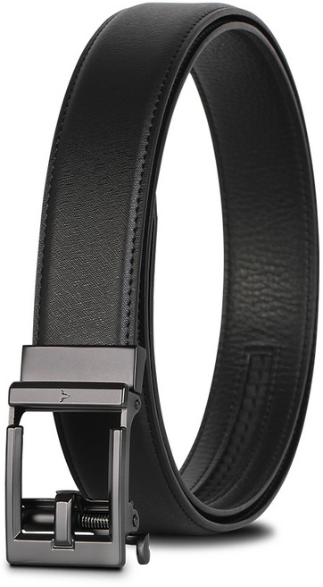 【VOVA】義大利沃汎 商務男仕鏤空帶頭自動扣皮帶