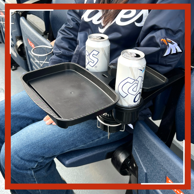 츄리 야구장 간이 테이블 휴대용 컵홀더, 단일제품