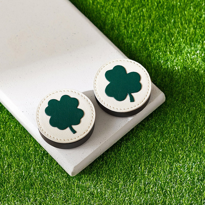 1+1 럭키해피 클로버 차량용 방향제, 그린플로럴, 1개