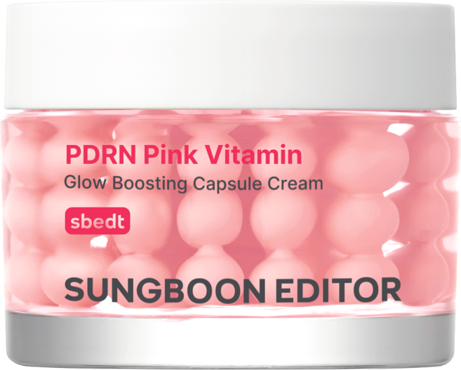성분에디터 핑크 pdrn 비타민 글로우 부스팅 캡슐 크림, 1개, 50ml