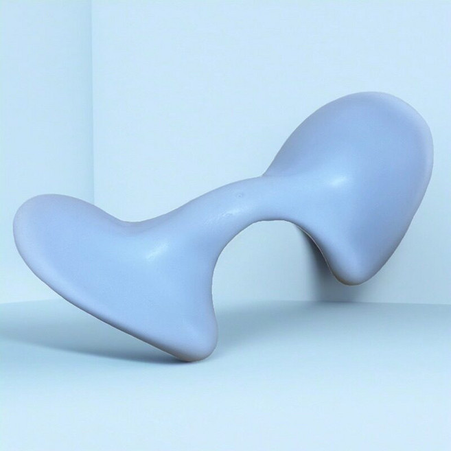 목 어깨 경추 마사지기 무선 휴대용 온열 지압 진동 안마기 근육통 완화 전신 마사지 쿠션, 패션 블루, 단일 모델