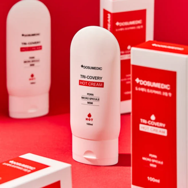 도수메딕 트리커버리 PDRN 스포츠 스피큘 식이유황 MSM 크림 튜브 핫 쿨, 1개, 100ml - 쿠팡