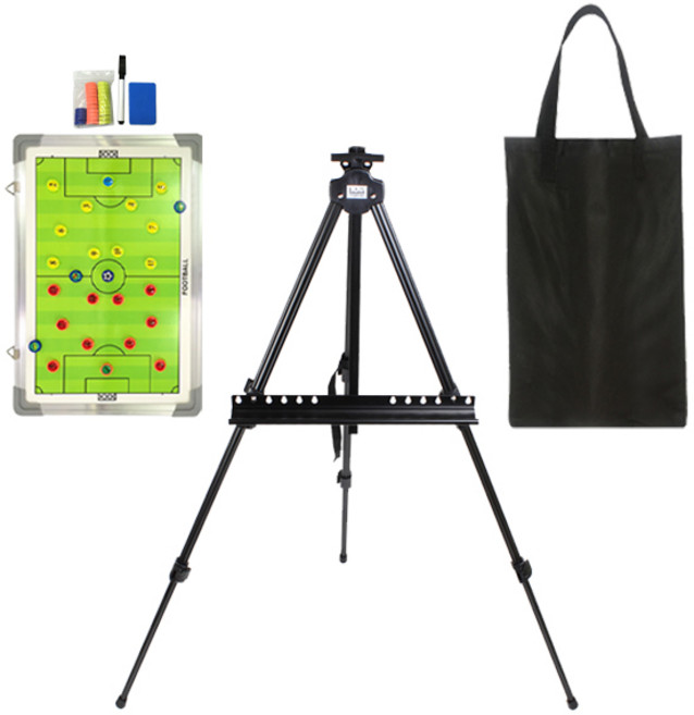 윤이즈 축구작전판 45cm X 30cm / 거치대선택 휴대용 풋살 축구판 전술판 지휘판, 02_윤이즈 45*30 작전판+가방+거치대, 1개