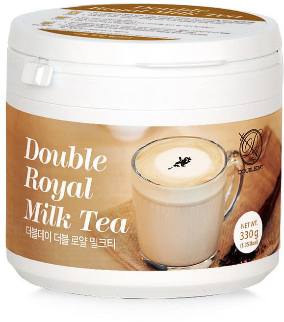 [더블데이] 더블 로얄 밀크티 파우더 홈카페 330G / 홍차 라떼 프라페 음료 베이스 믹스, 330g(홈카페)