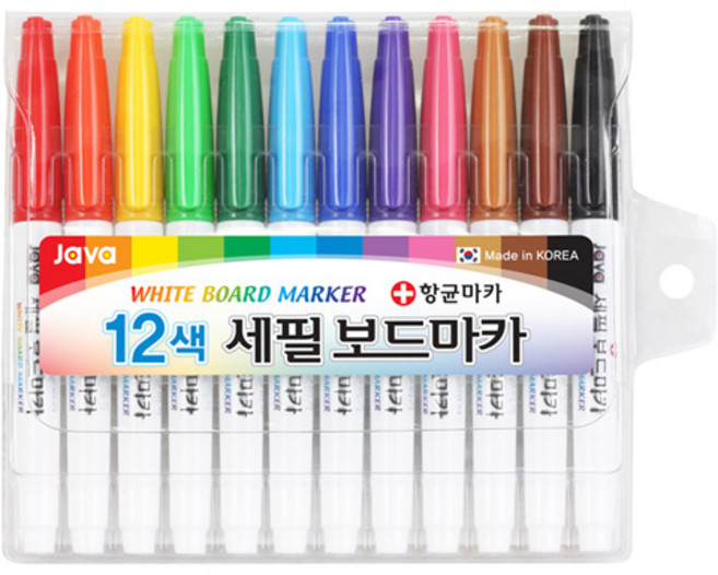자바 java 12색 세필 보드마카