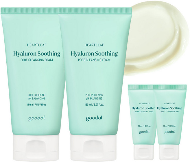 [1+1] 구달 어성초 히알루론 수딩 모공 클렌징폼+추가증정, 2개, 150ml