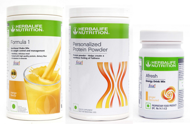 포뮬라 1 쉐이크 (망고 500g) 단백질 파우더 (200g) & 어프레시 에너지 드링크 (진저 50g), 3개입, 1개