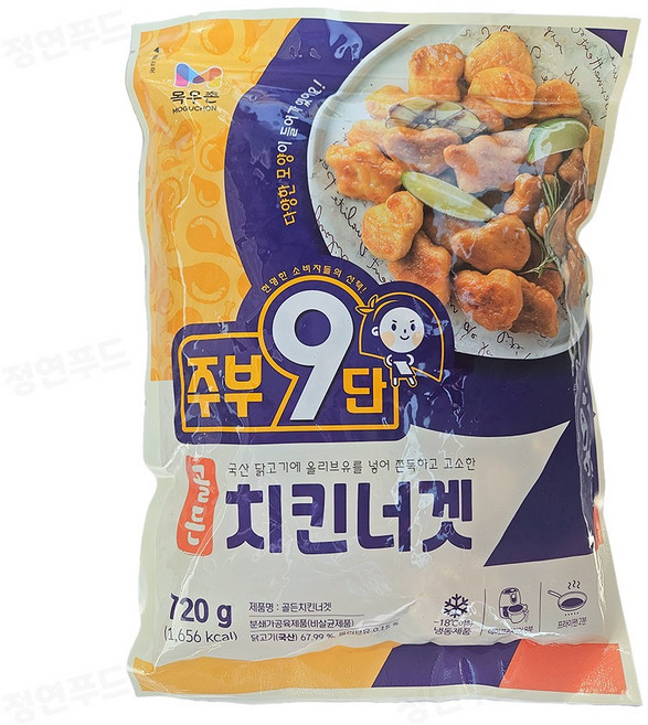 목우촌 골든치킨너겟, 720g, 2개