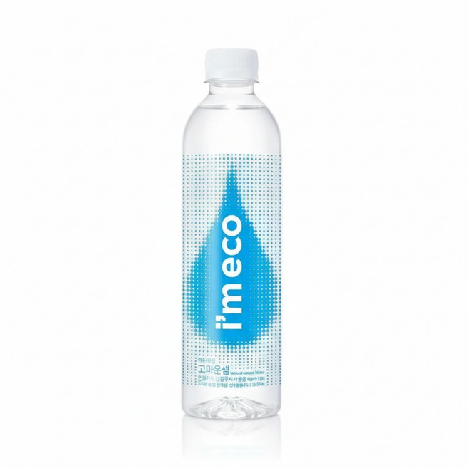 아임에코 아임에코샘 미세플라스틱 없는 사탕수수 100 프리미엄 용기 생수 500ml 80병, 80개