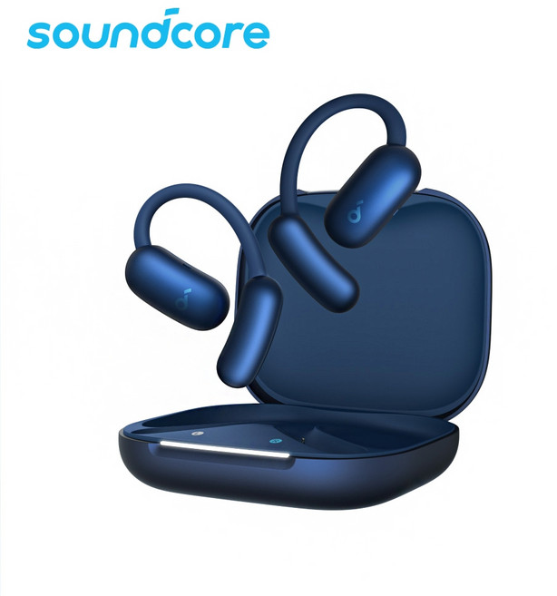 聲闊 Soundcore AeroFit 2 AI 開放式 藍牙耳機 耳掛 AI即時翻譯 IP55 兩年保固, 極光藍