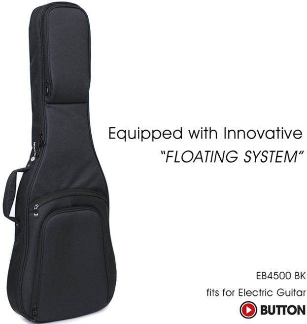 버튼 Button EB4500 일렉기타 케이스 (Black), 1개