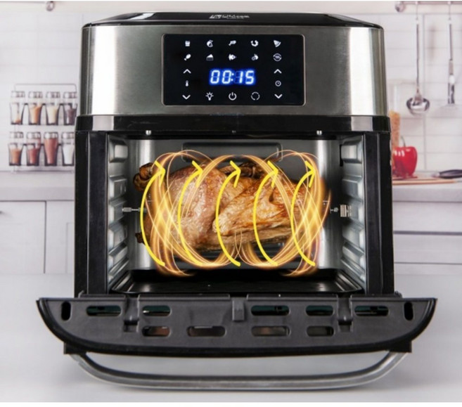 회전구이기능 대형 에어 오븐 프라이어기(16L) 추천 튀김기 디지털 미니