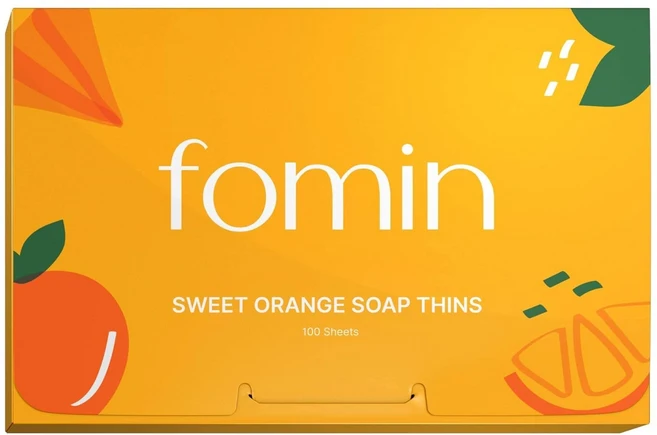 FOMIN - 손 씻기용 종이 비누 시트 100매 자스민 휴대용 여행용 용해 가능한 캠핑용 미니, Orange (Pack of 1) - 쿠팡