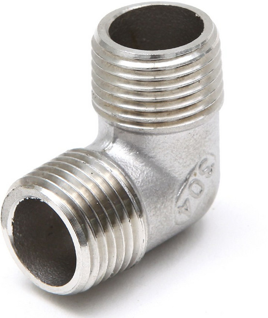 369Living 304 스테인레스 15A 엘보 밸브 A 수도 배관 욕실 부속품, 1개