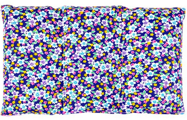 그린라이프 국산 팥 배복부 찜질팩 20x30cm 블루잔꽃, 1개