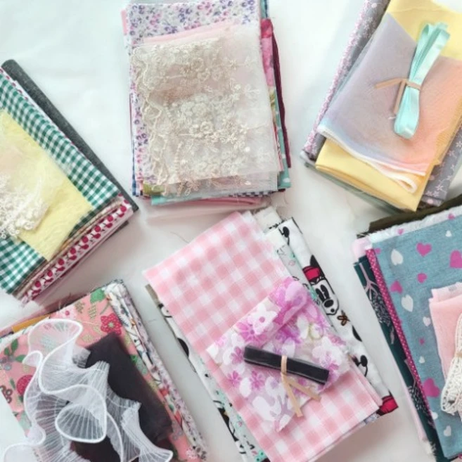 미스초이 인형옷 원단 직기 묻지마 자투리천 세트 육일돌 베이비돌, 상세정보참조 - 쿠팡