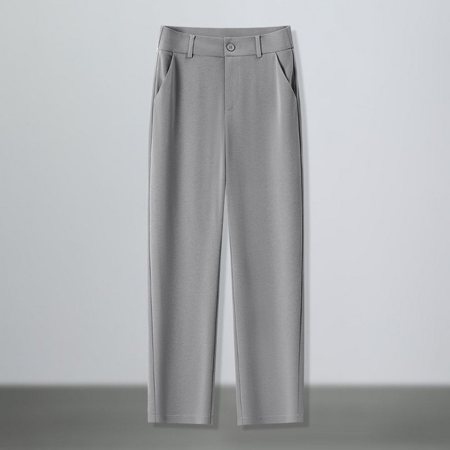 여성 빅사이즈 정장바지 봄가을 간절기 하이웨스트 9부 파이프 바지 드롭 일자핏 루즈핏 스판 캐주얼 오피스룩 슬랙스