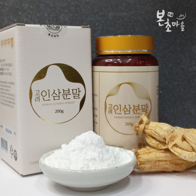 고려인삼분말(200g)/분말/복날/한방재료/건강분말/국내산인삼/건삼/수삼/산삼, 200g, 1개, 1개
