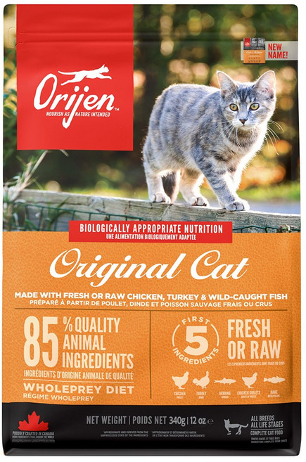 Orijen 歐睿健 台灣公司貨 全齡貓 無穀配方 乾飼料, 鮮雞肉, 340g, 1包