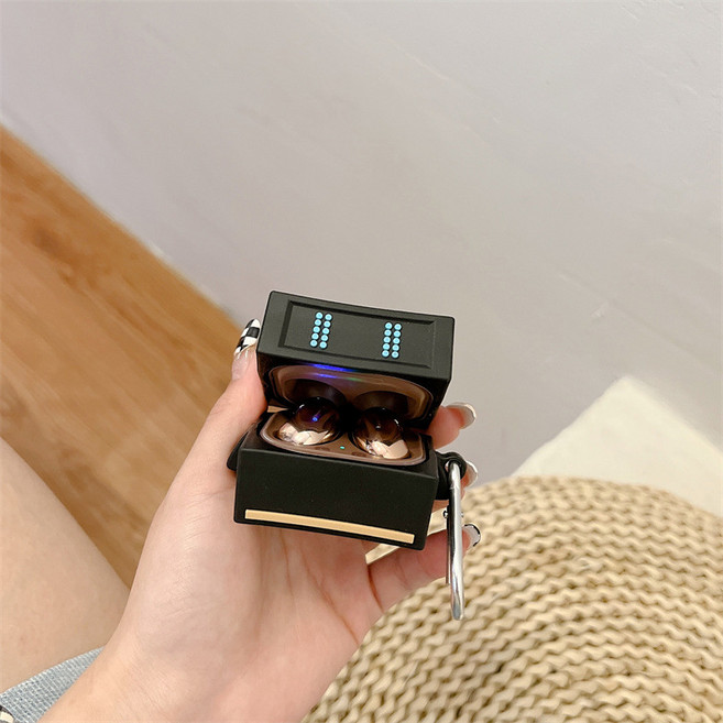 삼성 갤럭시 버즈2 프로 FE 라이브 호환 케이스, 버즈_3D레트로로봇
