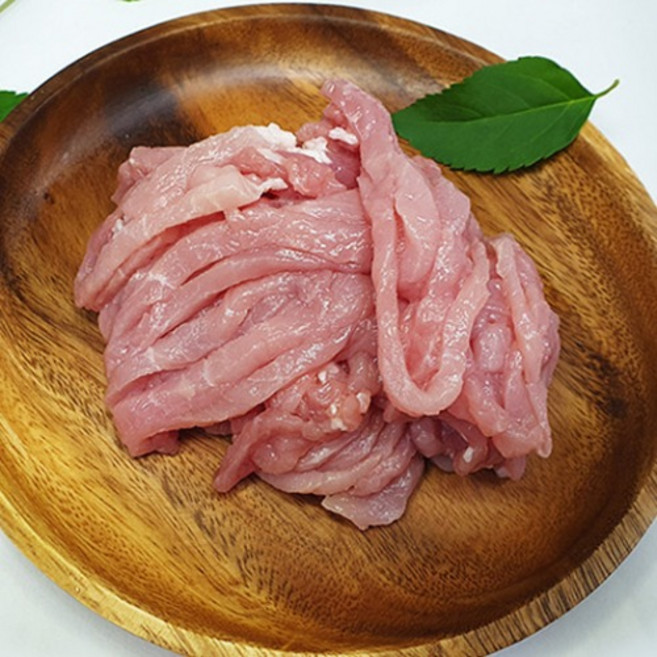 [육라운드] 한돈 등심 잡채용 300g 온라인정육점 인터넷정육점 고기택배 육라운드 육류도매, 무항생제 300g