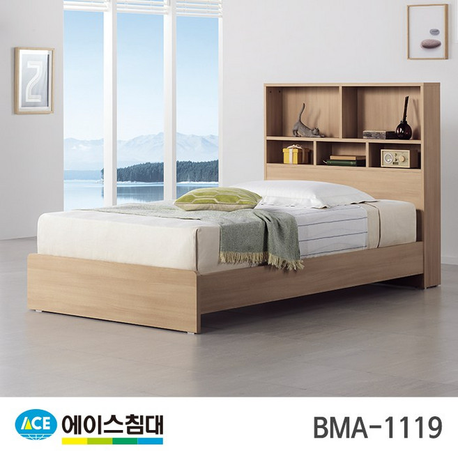 에이스침대 BMA 1119-A 책장 HT-R등급/SS(슈퍼싱글사이즈), 내츄럴체리
