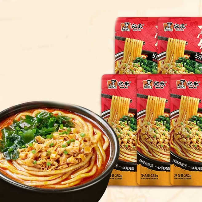 완허 투도우펀 중국감자면 매콤한 맛, 5개, 252g