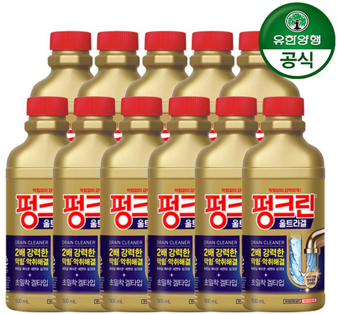 유한락스 펑크린 울트라겔, 500ml, 11개