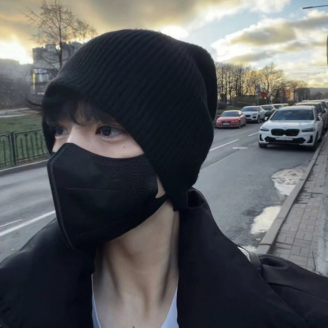 純色針織帽 男士冬季保暖冷帽 大頭圍毛線帽