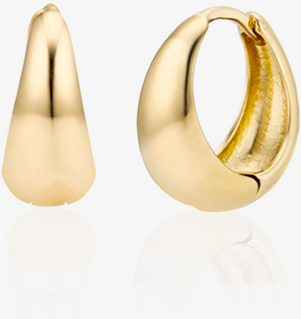 골드앤디어 14KGF 볼드 물방울 원터치귀걸이