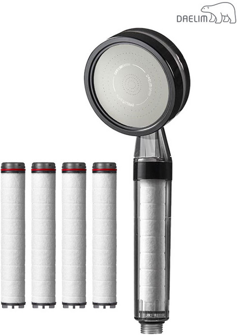 대림바스 디클린 멀티필터 샤워기+리필필터(4개입)SET, 1개