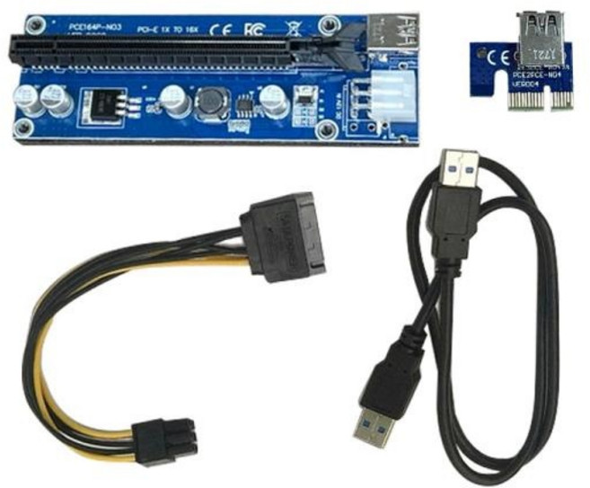 [엠디디지탈] 이더리움 비트 코인 채굴기 라이저카드, 단품