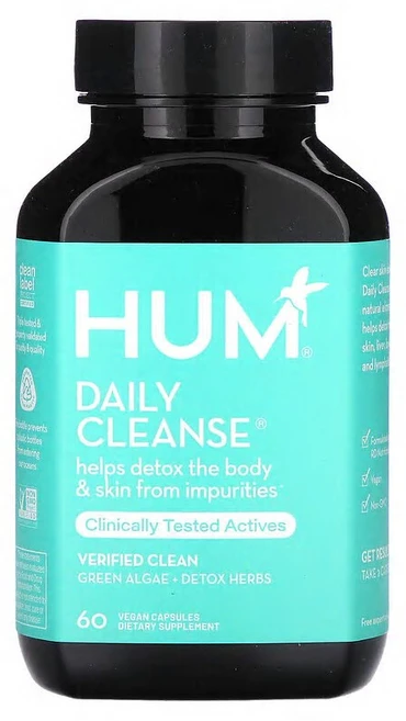 HUM Nutrition 데일리 클렌즈 베지 캡슐 60정 Nutrition (험 뉴트리션), 1개 - 쿠팡