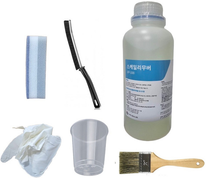 코업 물때제거제 스케일리무버 UP-100 욕실 수전 타일 유리 요석 스테인리스 녹 제거 1 000ml 청소도구5종 특허등록 상품, 1개, 1L