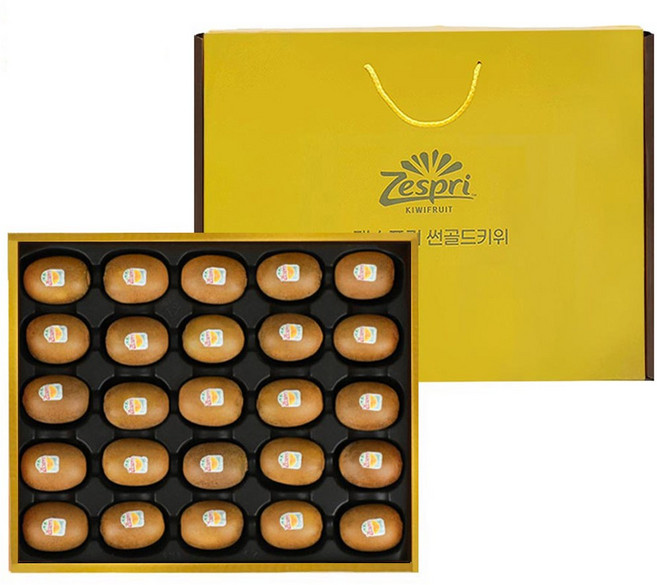 제스프리 썬골드키위 선물세트, 1개, 2.5kg (25입,개당 100g내외)