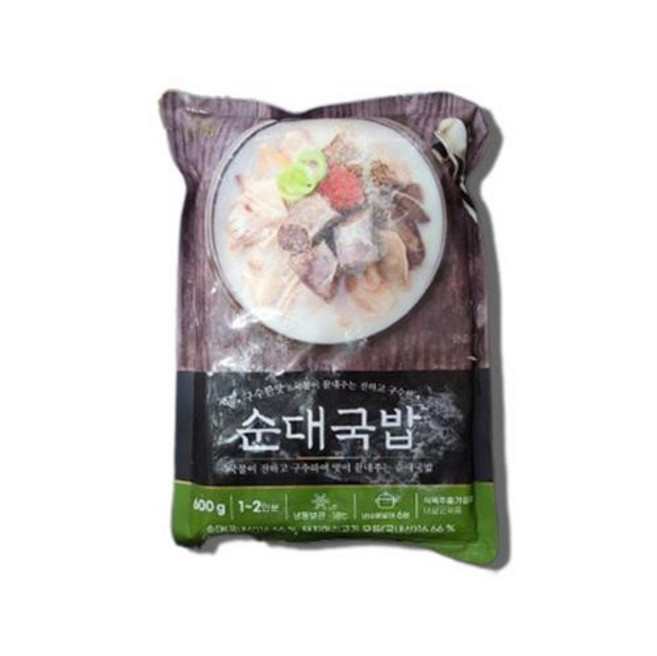 쏘리맘 돈사골 순대 국밥 엠에스푸드 즉석 요리 캠핑 간단 간편 엄마손맛 간편식 혼밥 음식, 600g, 1개