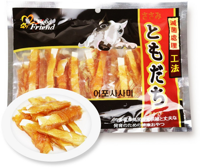 굿프랜드 도모다찌 간식 380G 어포사사미, 닭가슴살 + 건어포 혼합맛, 1개
