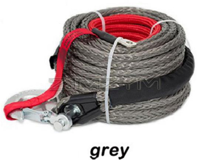 다색 윈치 라인 견인 로프 8mm x 15M 폴리머 합성 섬유 오프로드 차량 플라즈마