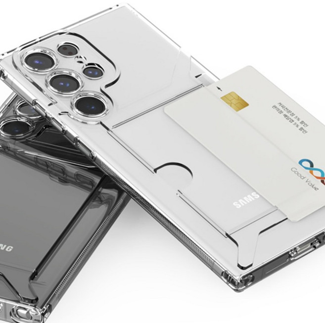 갤럭시S25 FE 굿밸류 TPU 카드홀더 슬라이드 범퍼 케이스