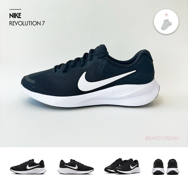 나이키 레볼루션7 WIDE 러닝화 (DEOMY양말증정)